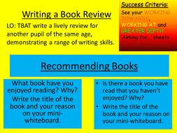 what makes a good book review ks2