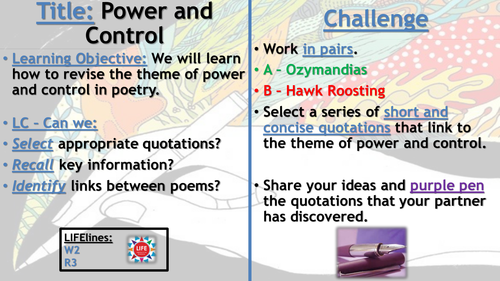 WJEC Power and Control Poetry Recap