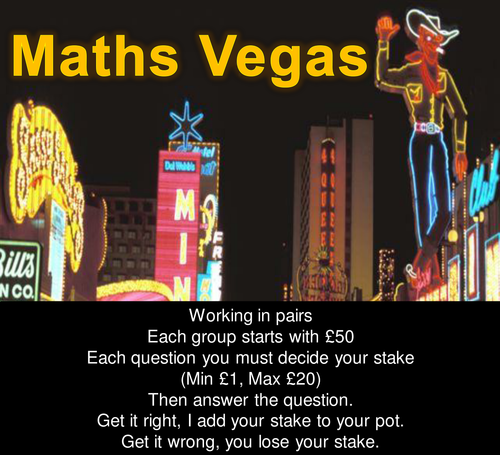 Maths Vegas - Primary