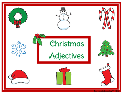 Christmas Adjectives Teaching Resources