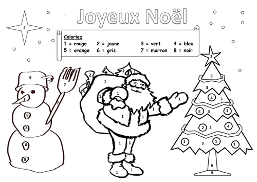 Coloriage de Noel  Teaching Resources