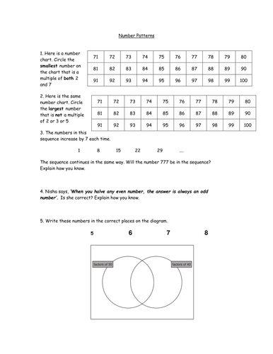 Another 14 Homework Worksheets Year 6 | Teaching Resources