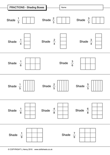 Fraction Grid Up To 100