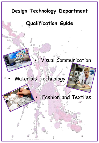 Desgin Technology Technical Awards Options Booklet AQA