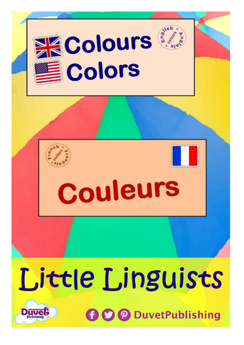 English > French: Numbers & Colours Vocabulary Books