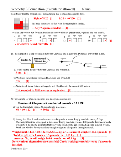 Free example of the 36 assignments; 'Geometry' write on examination practice assignment