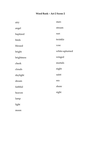 Romeo and Juliet act 2 scene 1 and act 2 scene 2 new specification 9-1 UPDATED with structure strip