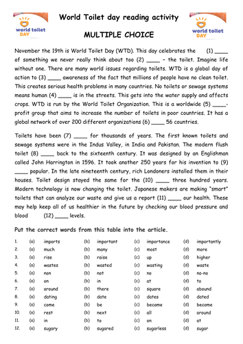 World Toilet Day | Teaching Resources