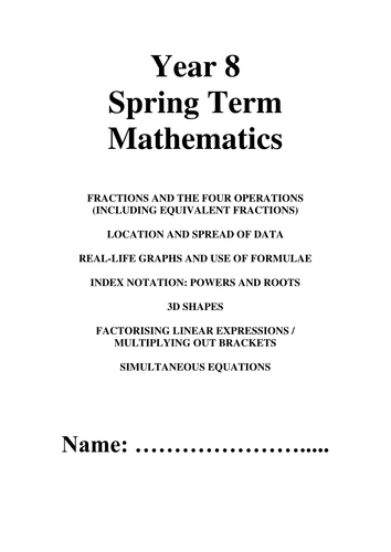 Mathematics for ages 11 to 14 worksheets Compilation 5