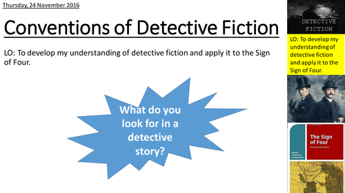 Conventions of Detective Fiction Sign of Four SO4