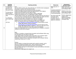 Jerusalem KS1 Lesson Plan and Worksheet Teaching Resources