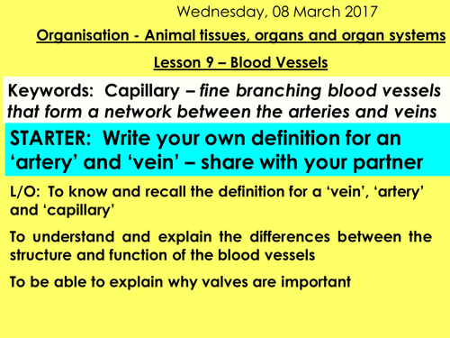 NEW AQA 9 -1 TRILOGY BIOLOGY - UNIT 2 - ORGANISATION | Teaching Resources