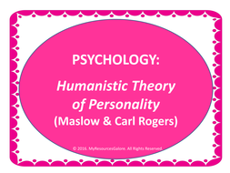 humanistic theories of personality psychology