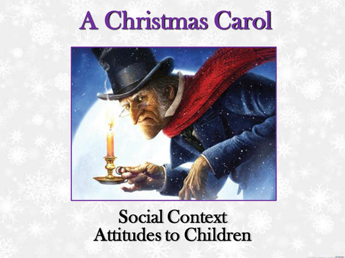 A Christmas Carol Poverty and Children Scrooge and The Ghost of