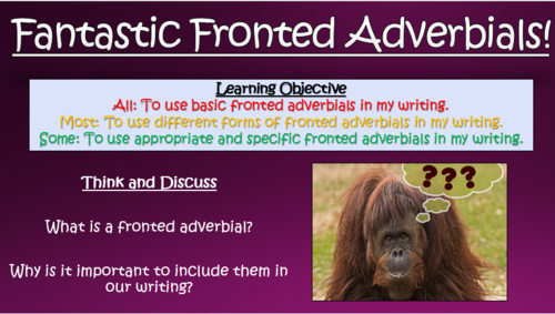 Fantastic Fronted Adverbials!