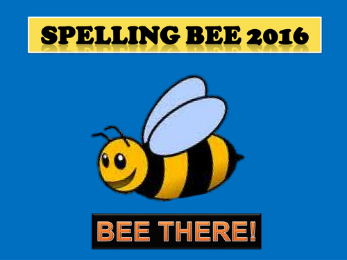 Whole School Spelling Bee | Teaching Resources