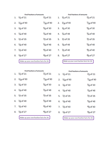 Year 5 Fractions week | Teaching Resources