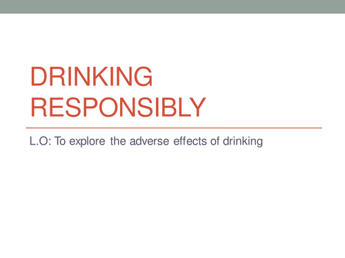 Drinking responsibly
