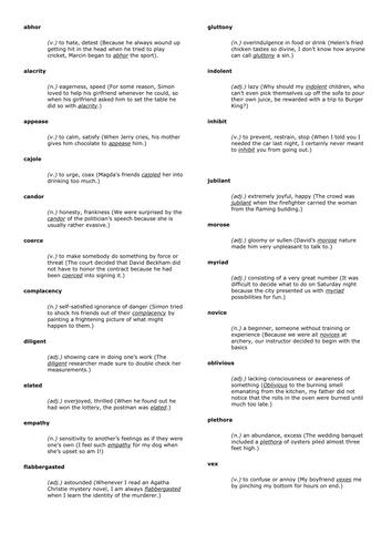 AQA GCSE 9-1 PAPER 2B - IMPROVING VOCABULARY