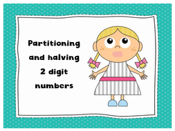 Halving diamond, partitioning and halving 2 digit numbers PowerPoints ...