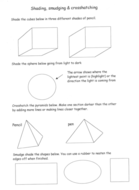 Shading Practice Worksheet | Teaching Resources