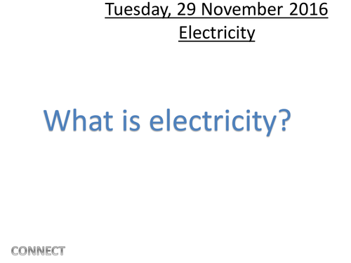 Lesson 2 Electricity | Teaching Resources