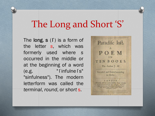The Long and the Short S