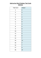 Addition and Subtraction One-Step Word Problems, Presentation ...
