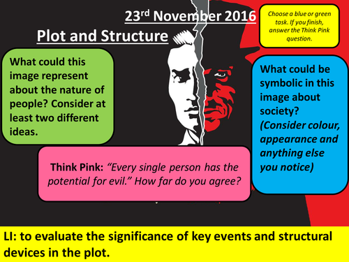 The Strange Case of Dr Jekyll and Mr Hyde - Plot and Structure Lesson