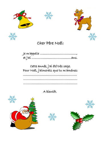 Lettre au Père Noël p.1 | Teaching Resources