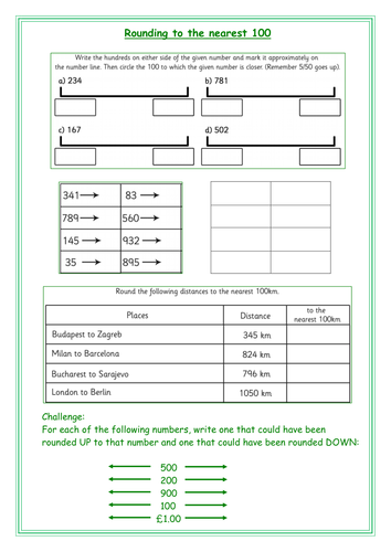 year 3 rounding homework