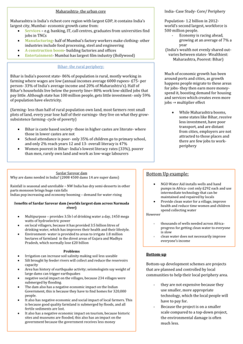 Development Dilemmas- GCSE Geography