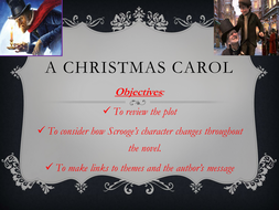 A Christmas Carol Visual: plot and Scrooge's character development by