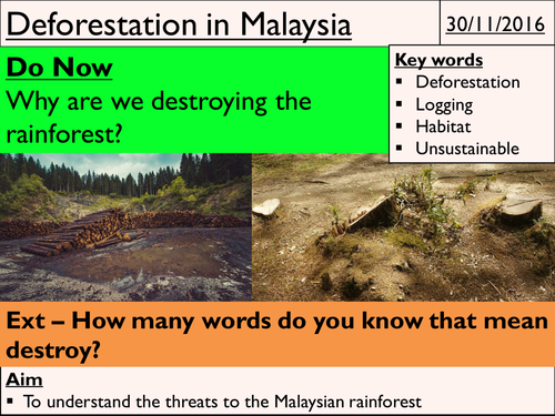 deforestation in malaysia case study