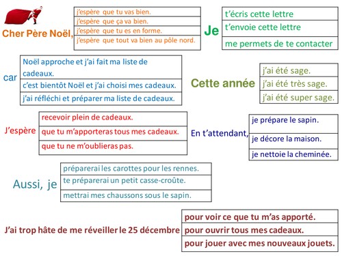 Trapdoor activity Lettre au Pere Noel (Noel) / Trapdoor activity Letter to Santa (Christmas)