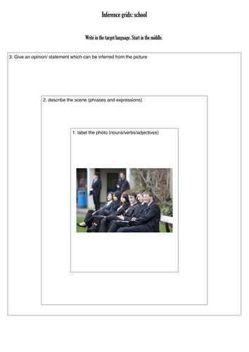 GCSE speaking preparation - school