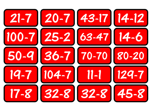 ADDITION SUBTRACTION MULTIPLICATION DIVISION TEACHING AND DISPLAY ...