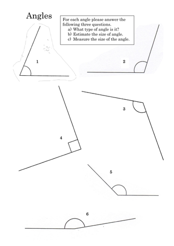 drawing angles assignment