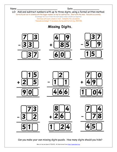 ks2-y3-formal-written-addition-subtraction-3-digit-numbers