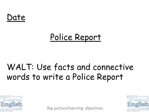 importance of police report writing essay