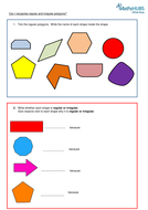 Regular and irregular polygons | Teaching Resources