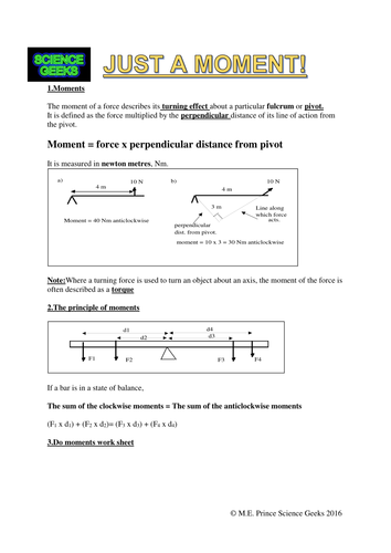 PHYSICS - Just A Moment! - Turning Forces!