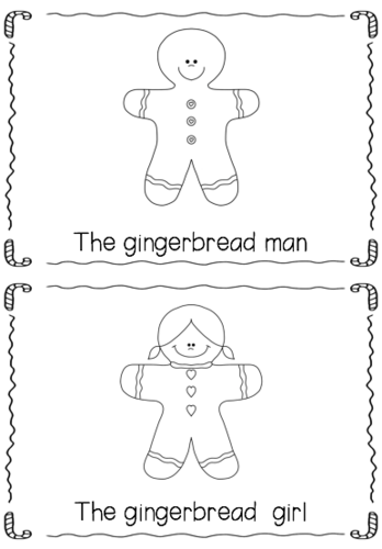 The Gingerbread Man Emergent Readers **FREEBIE** | Teaching Resources