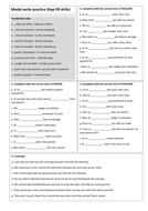 KS3/4 French - Modal verbs drills | Teaching Resources