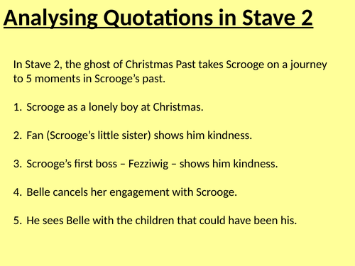 Stave 2 - A Christmas Carol - various resources | Teaching Resources