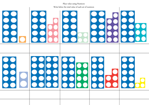 Teen numbers and Place Value using numicon - what's my number ...