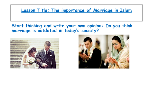 Marriage in Islam New Spec 9-1 Edexcel Beliefs in Action B