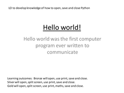 Year 9 program of work on Python | Teaching Resources