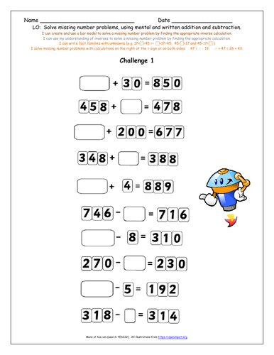 KS2 Y3 Addition & Subtraction 200 Differentiated Word Problems ...