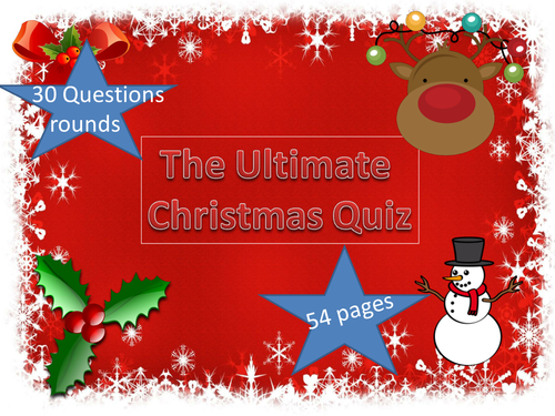 The Ultimate Christmas Quiz + Bingo!!